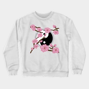 Yin and Yang sakura Crewneck Sweatshirt